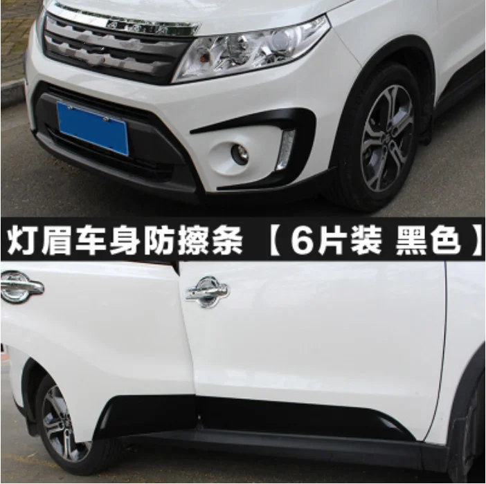 Автомобильные аксессуары ABS, боковые молдинги для кузова, боковая дверь, украшение для Suzuki Vitara, автомобильный Стайлинг