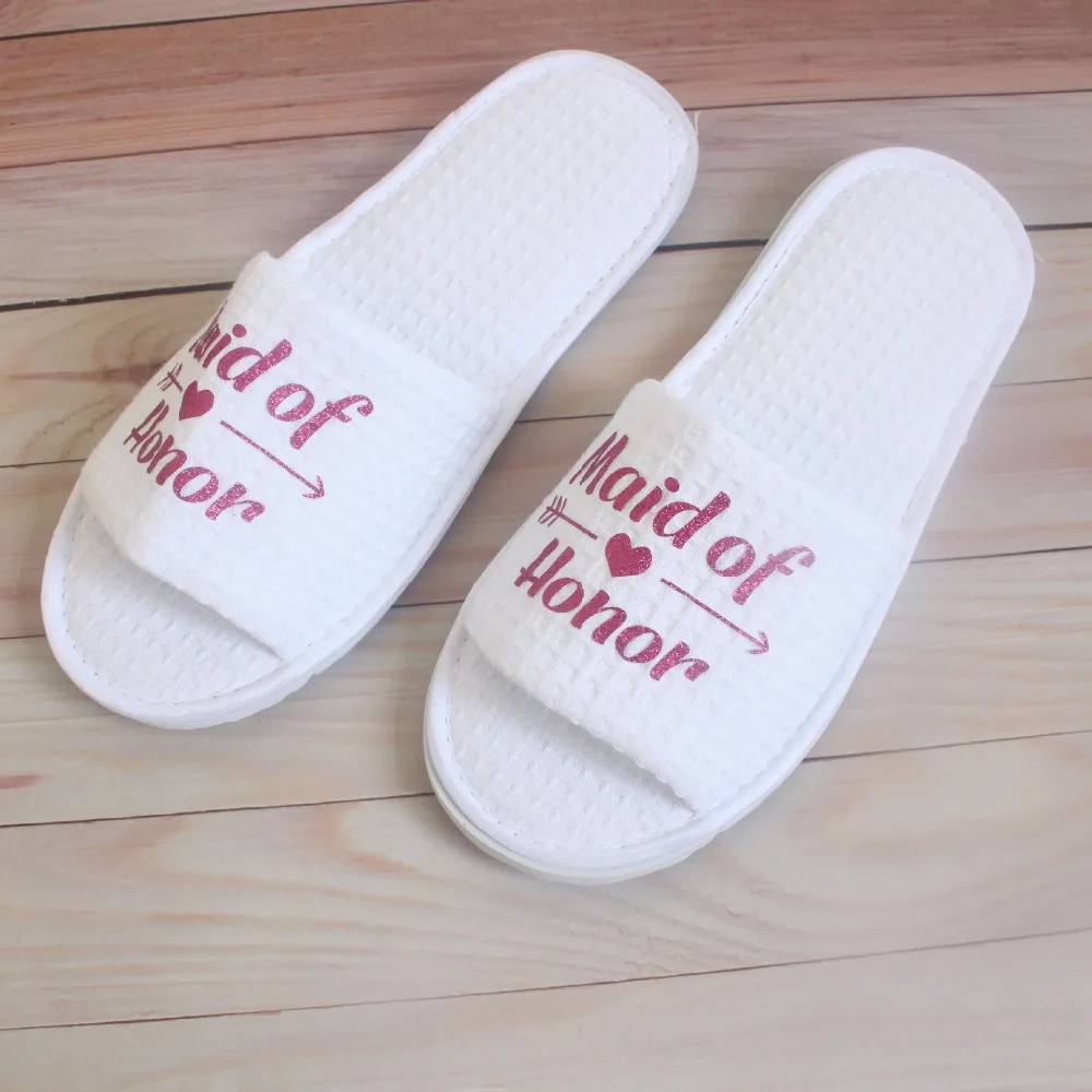 6 枚红色字母maid of honor