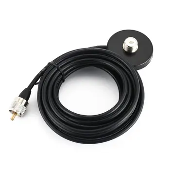 

Mobile Car Antenna Magnetic Roof Mount Base with 5m RG-58 A/U Coaxial Cable UHF Male Connector