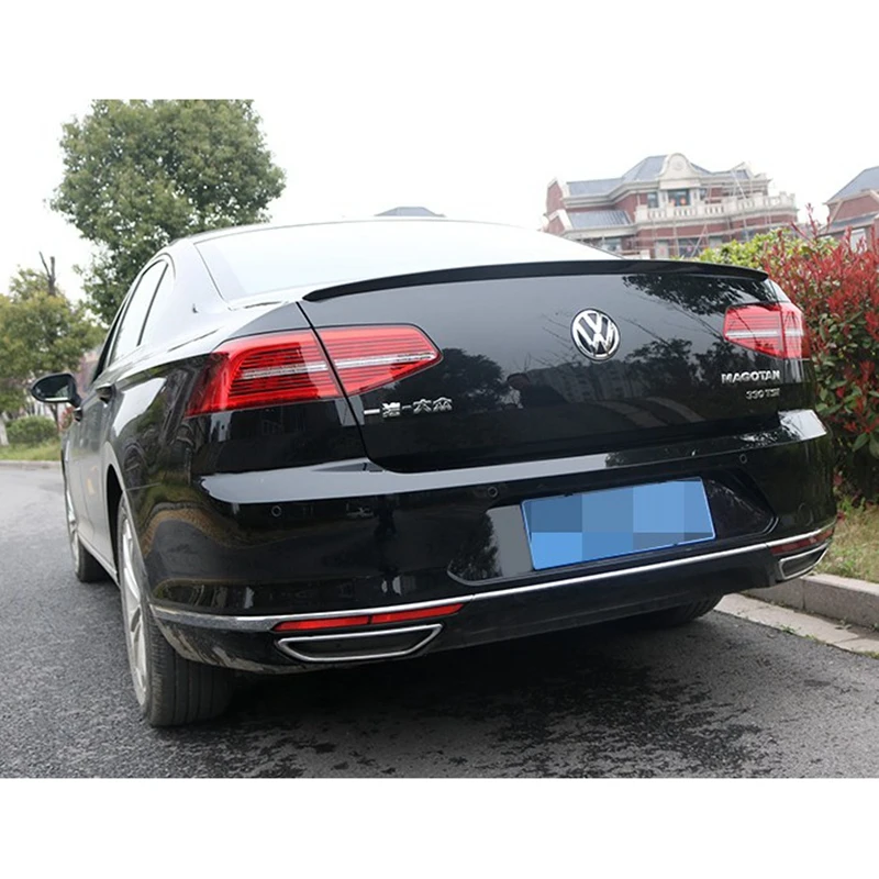 

For Passat B8 2017-2018 Spoiler Magotan ABS Material Car Rear Wing Primer Color Rear Spoiler For Volkswagen Passat B8 Spoiler