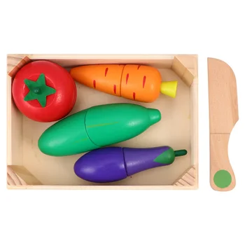 

1 Set of Magnetic Chopping Toys Simulation Vegetable Props DIY Cutting Toys Educational Supplies for Baby A