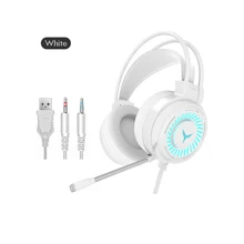  G58 3.5mm Gaming Headset Wired Headphones 7 LED Illumination Stereo Stereo Bass Surround PC Notebook With Microphone 