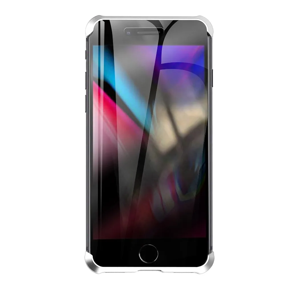 Защищающий от подсматривания магнитной адсорбции чехол для iPhone 7/8 плюс корпус металлический бампер Стекло чехол для iPhone 7/8 плюс FW3