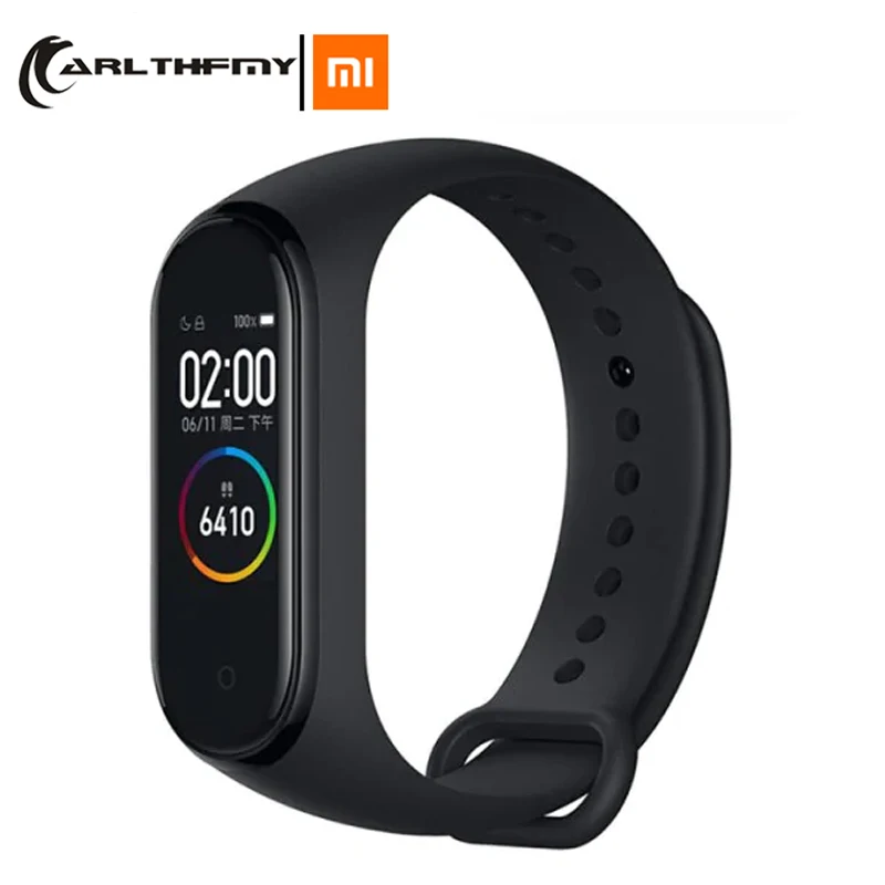 Оригинальный Смарт браслет Xiaomi Mi Band 4 цвета AMOLED экран Miband фитнес трекер Bluetooth
