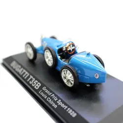 1:43 1928 BUGATI T35B литой под давлением Сплав Классический гоночный автомобиль Транспортное средство модель моделирование винтажный дисплей шоу