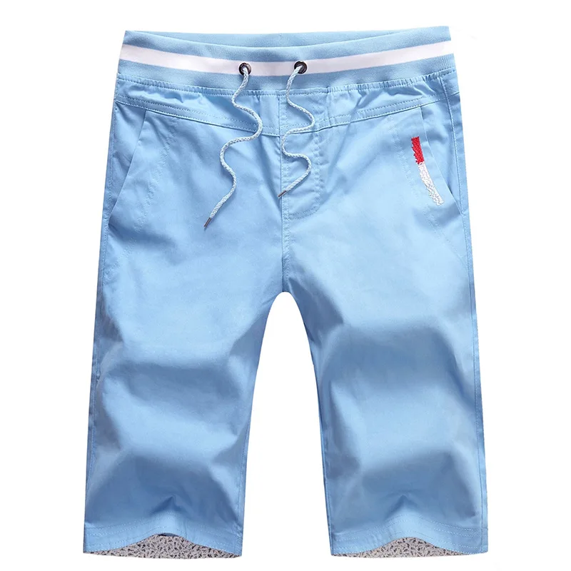 2PCS Sky Blue 2 упаковки Для мужчин мальчиков Рубашки домашние просторные шорты с карманами короткие трусики тренировки пляжные брюки JOGF10-29-001 - Цвет: 2PCS Sky Blue