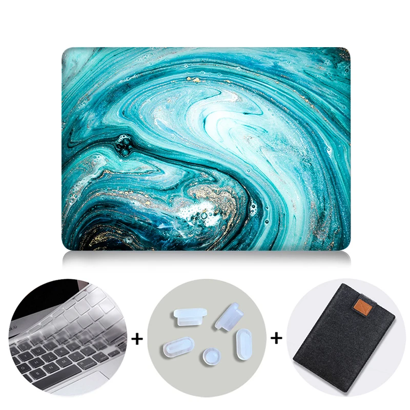 MTT мраморный жесткий чехол для Macbook Pro 1,3 16 дюймов чехол для macbook Air Pro retina 11 12 13 15 с сенсорной панелью чехол для ноутбука - Цвет: MB14