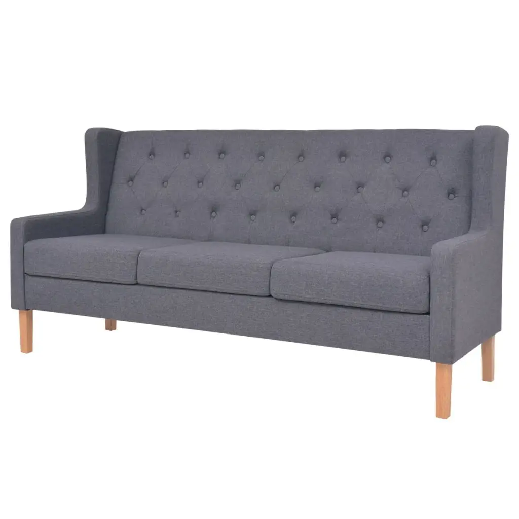 Gray Fabric 3 Piece Sofa Set includes an armchair a 2-seater sofa and 3-seater for living room/office /bedroom | Мебель