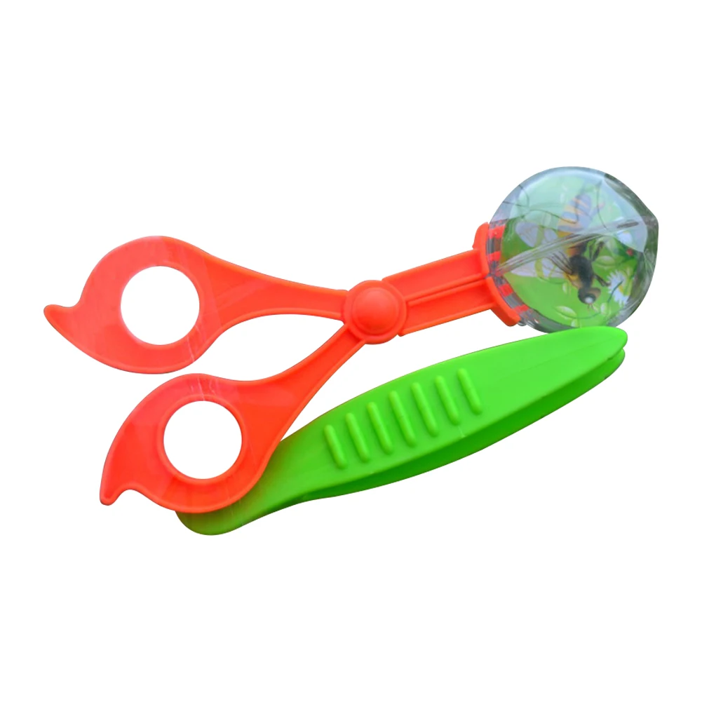 2 unids/set bicho insecto Catcher tijeras pinzas cuchara para niños juguete herramienta de limpieza para los niños de juguete a mano