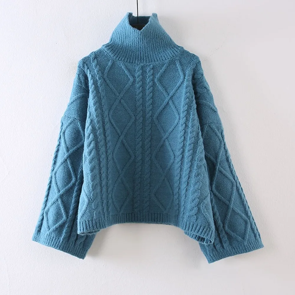 women sweaters and pullovers  womens sweaters 2019 winter  Turtleneck  knitted sweater  winter clothes women
