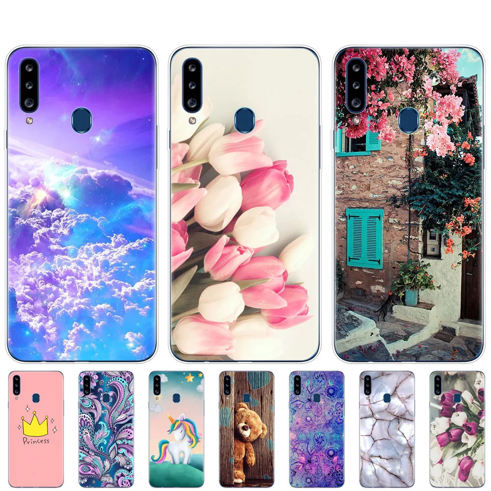 Силиконовый чехол для Samsung Galaxy a20s из мягкого ТПУ телефона A20s A 20s a207 SM-a207f с полным
