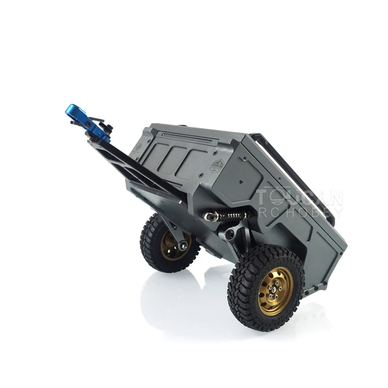 CAPO Upgraded CUB1 CNC Metal Luggage Trailer A for 1/18 RC Crawler Car Model TH19801 3