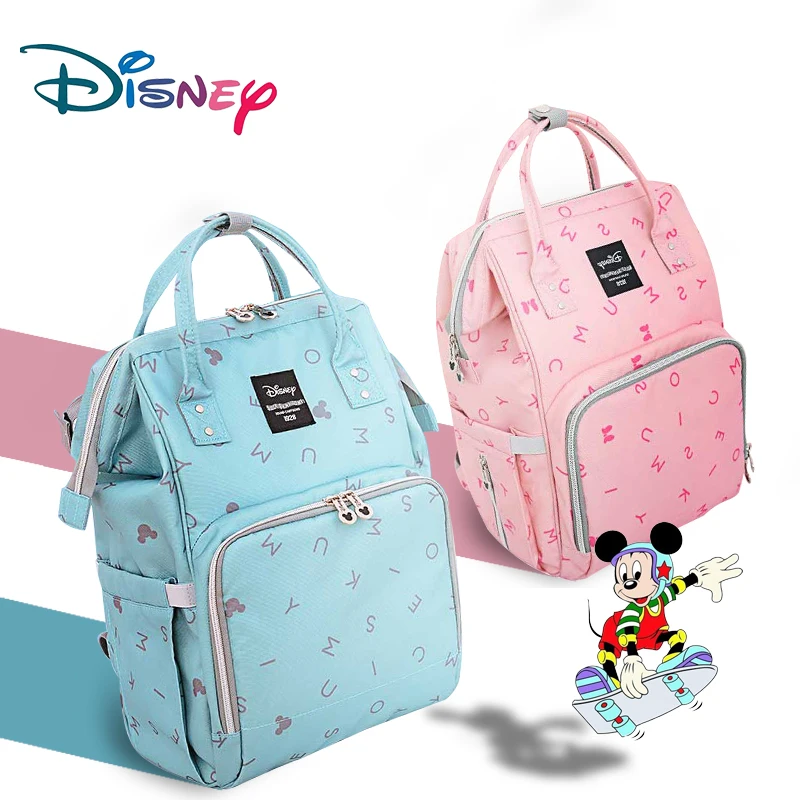 

Disney fashion mummy maternity nappy bag large capacity waterproof leather diaper backpack bolsos bebe para bebes waterproof bag