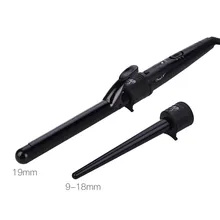 Бигуди для волос 19 мм со сменным сверхтонким электробигуди для маленьких Кудрей с регулировкой температуры двойное напряжение 30