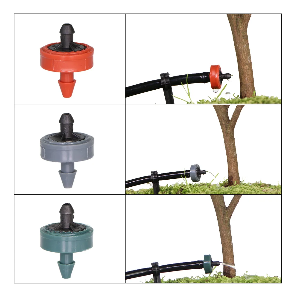 20PCS 2L 4L 8L/H Pressure Compensation Drippers 4/7 Hose Puncher Agricultural Garden Lawn Irrigation System Steady Flow Dripper