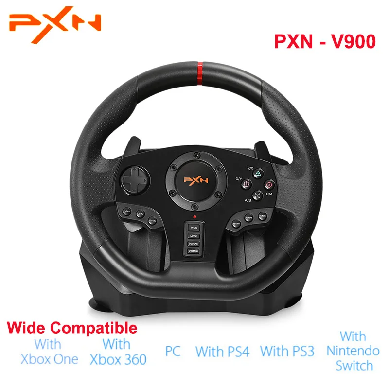 

Original PXN PXN-V900 Gamepad Controller Steering Wheel PC Mobile Racing Video Game Vibration