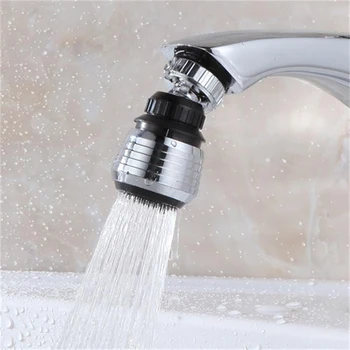 

360 Degree Rotatable Water Faucet Aerator Bubbler Water Filter Swivel Head Water Saving Faucet Aerator Nozzle Tap Adapter Device
