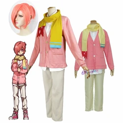 Mitsuba Sousuke – Costume de Cosplay, perruque rose, Anime Jibaku Shounen, toilette, Hanako kun, uniforme 
