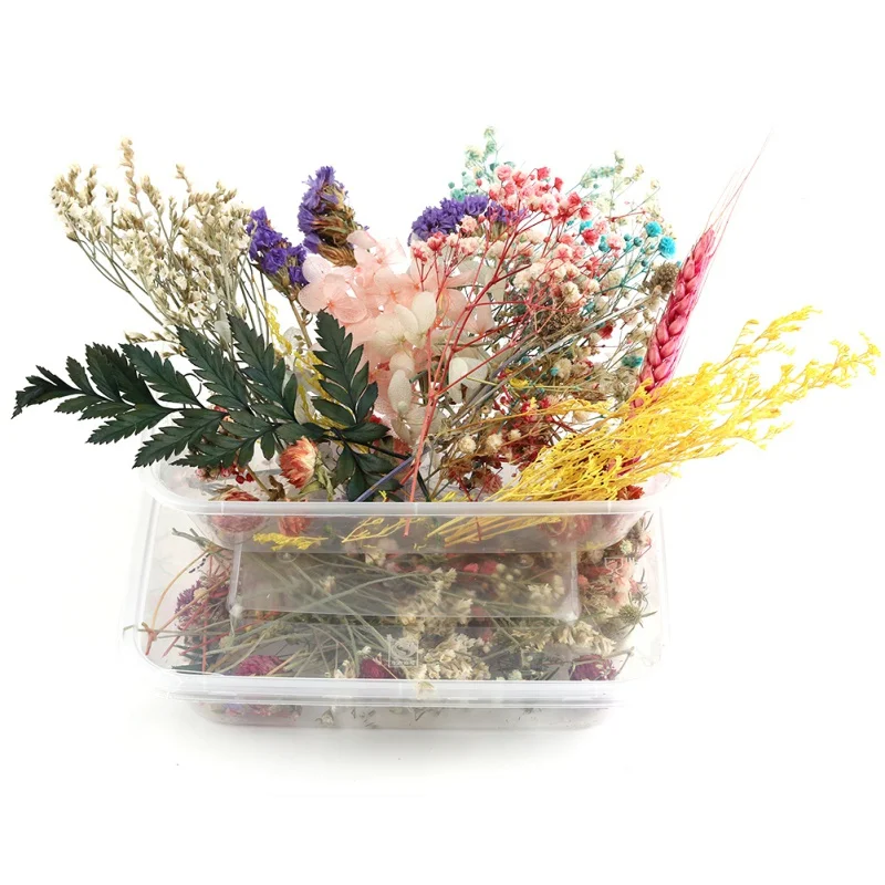 Dried Flower Candle Handmade Making Aromatherapy Wax Piece Special Dried Flower DIY Material random Color