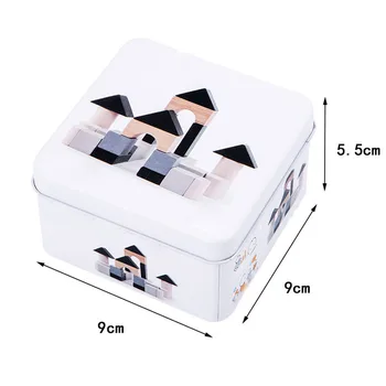 

New Children 3D Wooden Puzzle Jigsaw Cube Puzzle Gyro Travel Iron Box for Boys and Girls Baby Early Learning Cognitive Toys