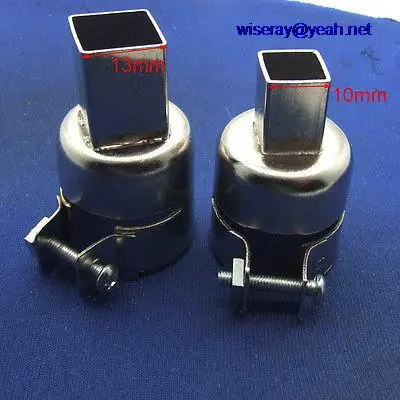 

DHL/EMS 100pcs 13mm X 13MM 10MM X 10MM nozzle for 850 852 Soldering station Heat Gun-A8