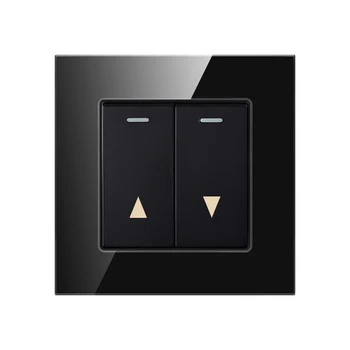 

Electric curtain lift switch curtain switch wall switch rolling door button switch multicolor tempered glass panel