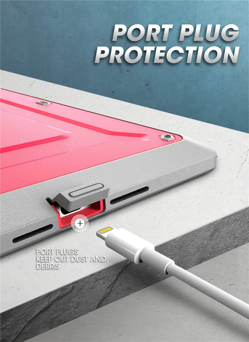 corpo inteiro com protetor de tela embutido e kickstand