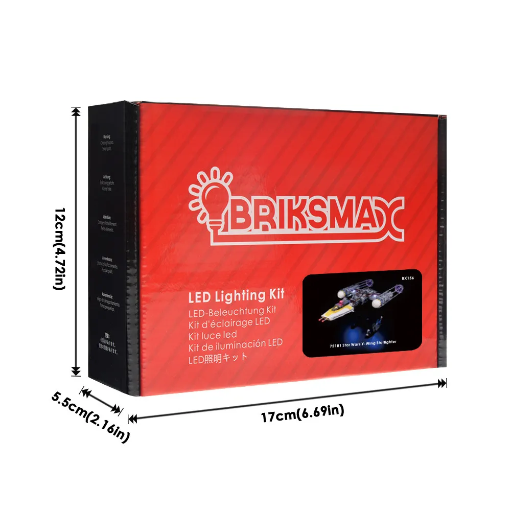Briksmax Light Set BriksMax комплект света для Y-Wing Starfighter строительные блоки совместимый комплект освещения с 75181(не включает модель - Цвет: Briksmax Light Set