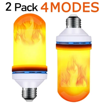

Flame bulb, LED flame effect bulb 4 modes, E26 standard base, analog decorative lights, for holiday decoration / hotel / bar / h