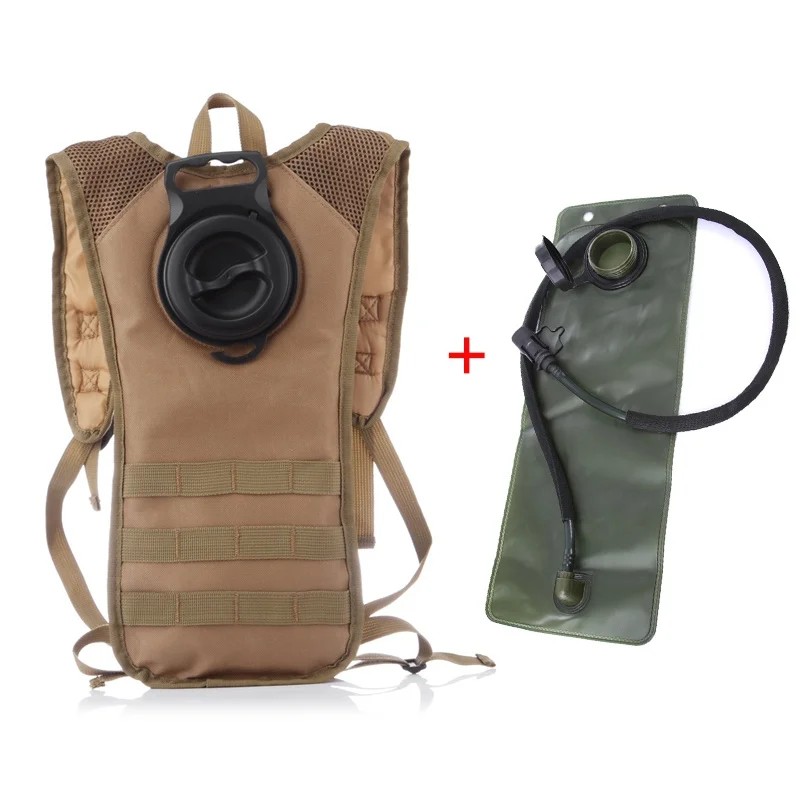 2.5L воды мешок с системой Molle(облегченная модульная система переноски снаряжения), тактический рюкзак ТПУ/EVA военные Пеший Туризм рюкзак Велосипедный спорт Велоспорт Восхождение Кемпинг Сумка