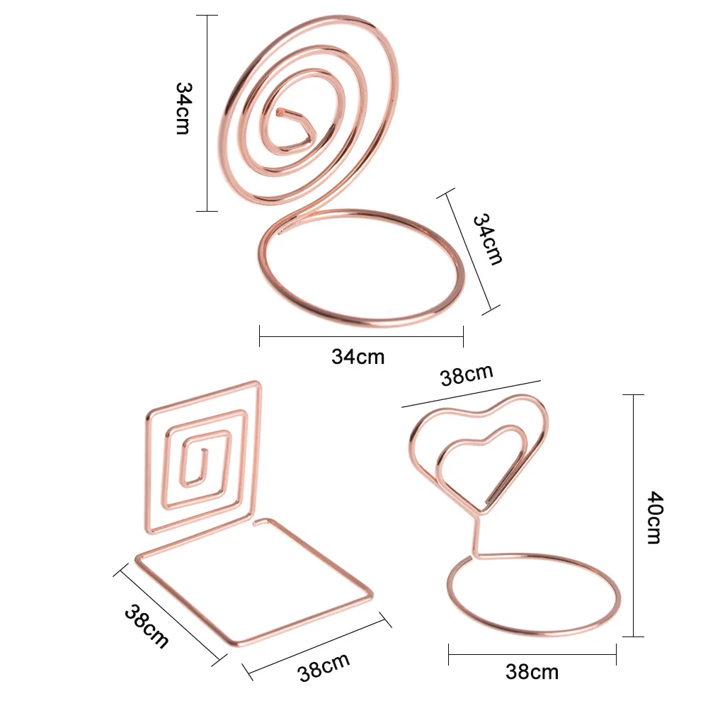 1 шт. держатель для карт для свадебной вечеринки, настольный декор, романтическое кольцо в форме сердца, зажим для фото, настольная подставка с номером, памятка, клещи, зажимы, подставка