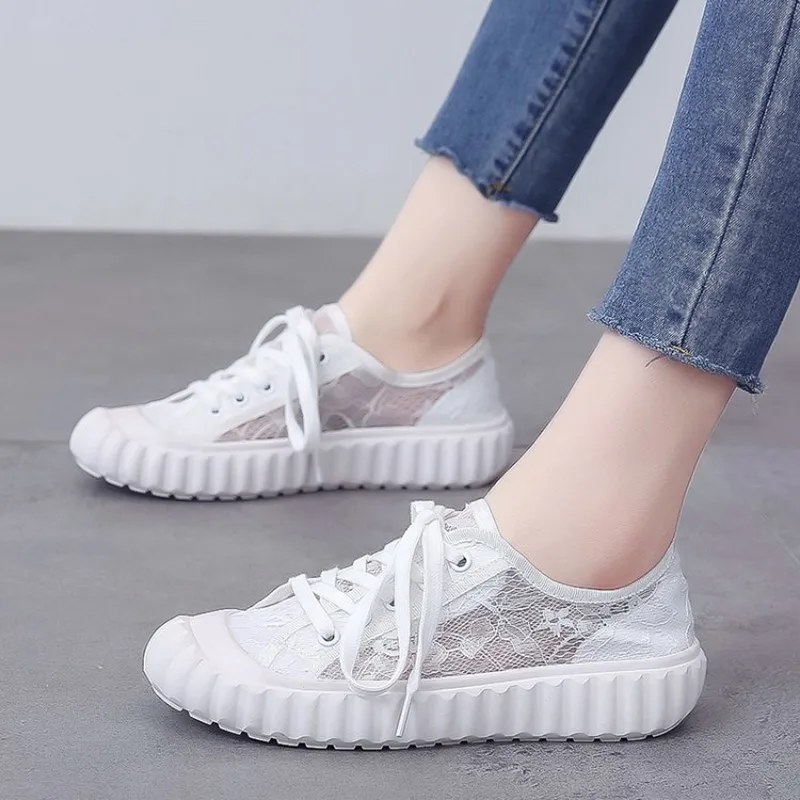 

Women Flat Sneakers Shoes Air Mesh Female Mesh -up Vulcanized Ladies Fashion Casual Breathable Soft bottom Zapatos Hombre K19-46