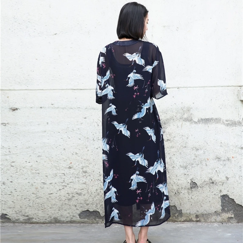 Японские кимоно yukata кардиган модная блуза для женщин 2020 Женские Длинные рукава