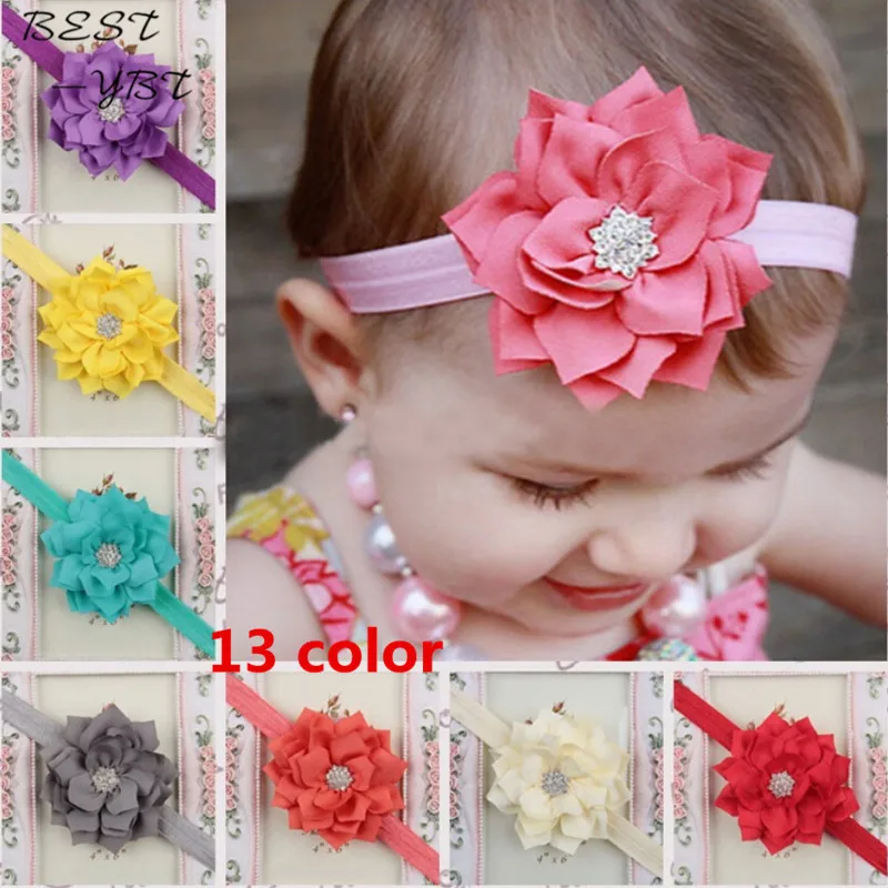 2019 модная одежда для девочек эластичные перо Flowe Hairband прекрасный цветочный Детские обруч для волос цветок интимные аксессуары