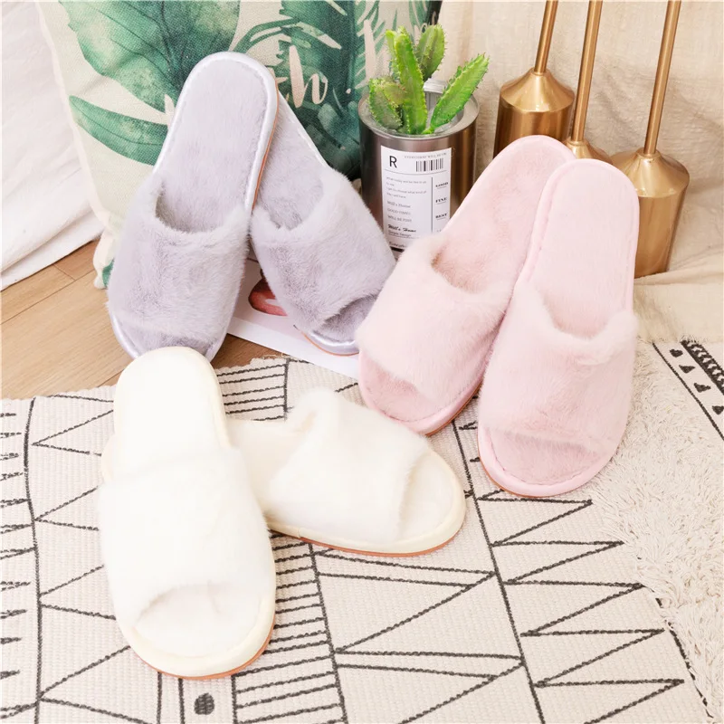 

SOURCE Spring and Autumn Women's Fabric Big Bow Korean-Style for Men and Women Couple Tendon at Home Indoor Floor Slippers