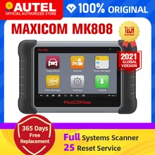 Autel maxicom mk808 mx808 obd obdii ferramenta de diagnóstico obd2 scanner completo de sistemas diagnóstico scanner autel tablet scanner automotivo