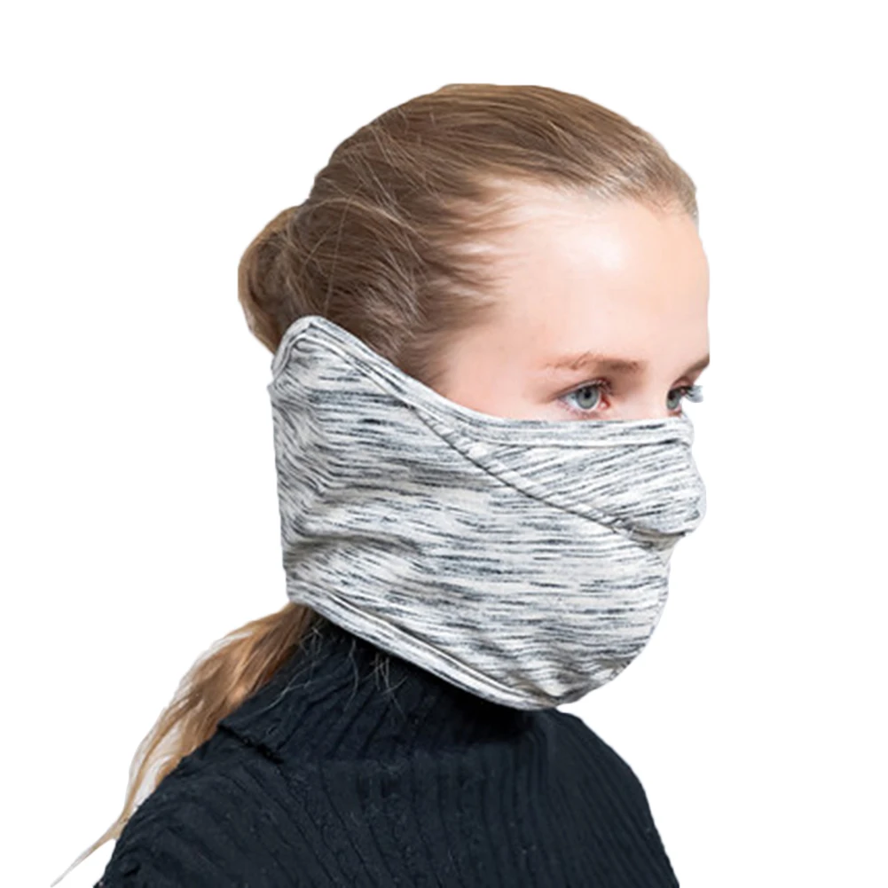grey Winter Face Mask Windproof Ear Face Warmer with Earflap for Outdoor Sport SAL99 - Цвет: grey