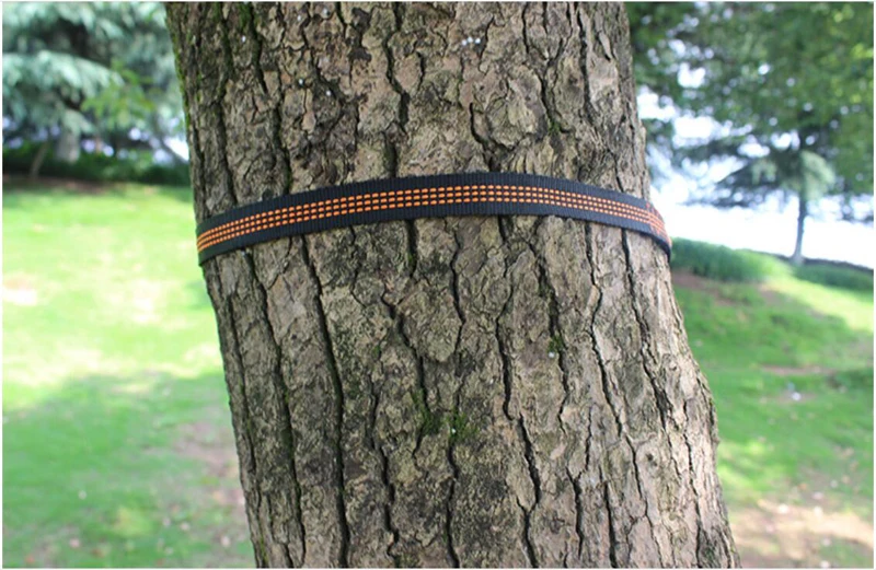 Pair of 2.8 Meters 14+1 Loops Adjustable Tree Hanging Belts Hammock Straps Ropes