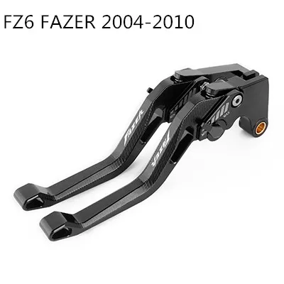 Мотоцикла с ЧПУ тормоза рычаги сцепления для YAMAHA FZ1 FAZER 2001- FZ6 FAZER 2004-2010 - Цвет: FZ6 FAZER 04-10 Bk