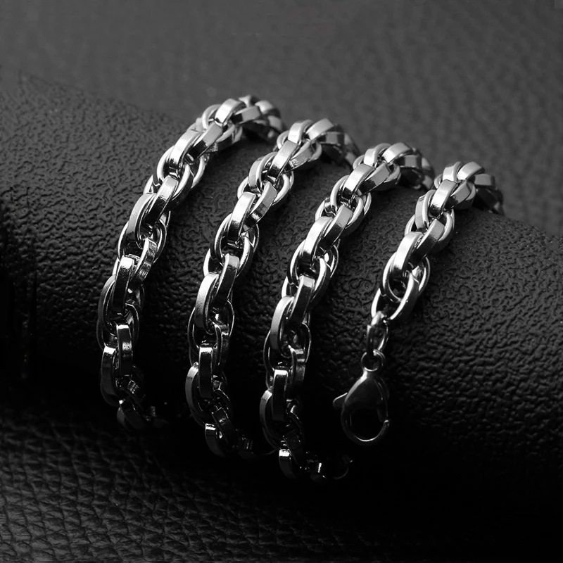 Модная цепочка из нержавеющей стали ожерелье титановой ювелирные изделия