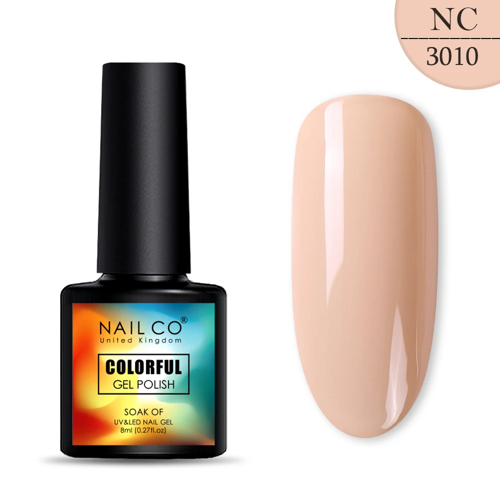 NAILCO, 8 мл, 130 цветов, Гель-лак для ногтей Lucky color, Гель-лак для ногтей, дизайн ногтей, Гель-лак Esmalte Nails Lak Hybrid Soak Off - Цвет: 3010