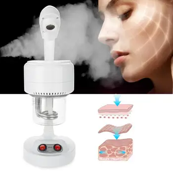

Led Facial Mask Portable Desktop Facial Steamer Negative Ion Moisturizing Sprayer Skin Care US Plug 110V Face Skin Care Tools