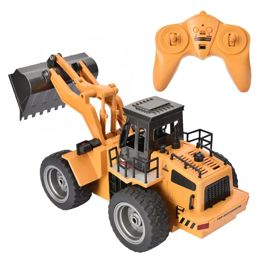 HUINA 1520 6CH RC экскаватор 1:18 металлический бульдозер экскаватор на дистанционном управлении трейторк фронтальный погрузчик Инженерная игрушка автомобиль