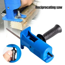 Perceuse électrique, fixation d'outil modifié, gabarit de scie alternatif avec adaptateur, poignée ergonomique et 3 lames de scie