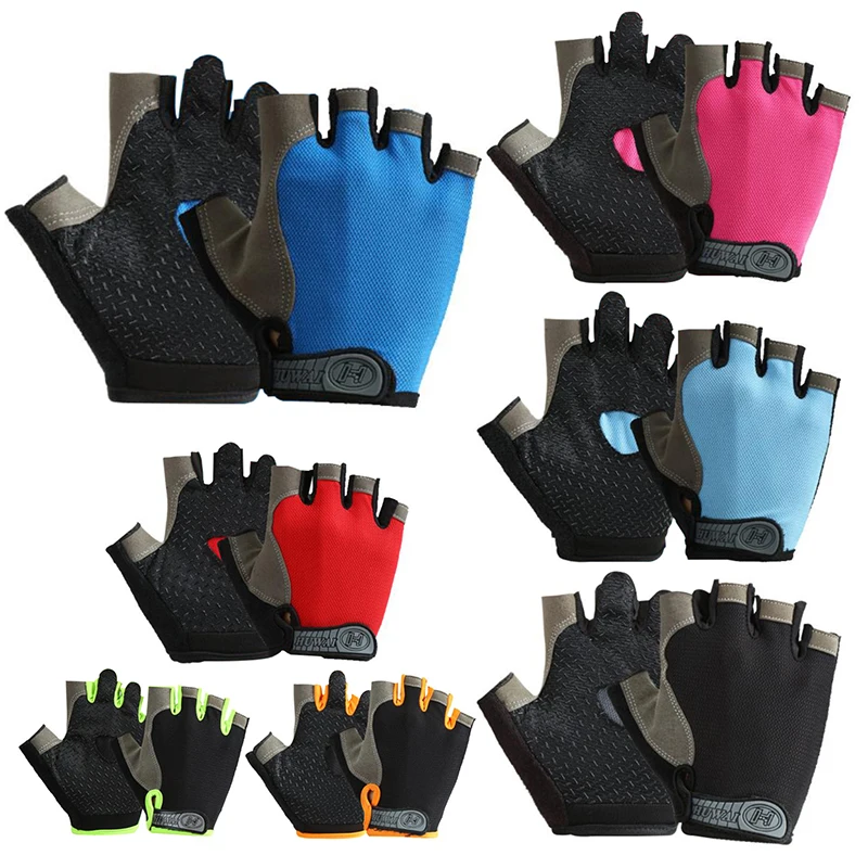 Guantes de ciclismo transpirables de medio dedo, para ciclismo de montaña, equipo de ciclismo al aire libre, 1 par