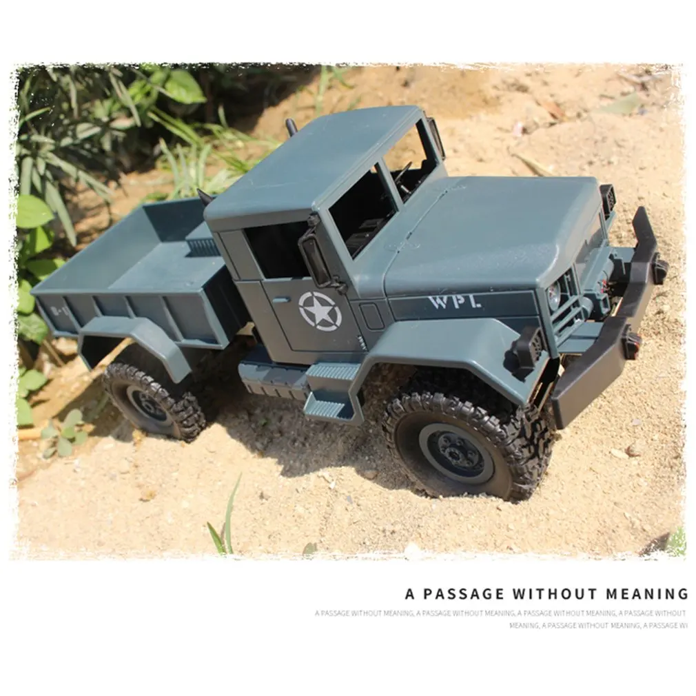 B-14 1/16 2.4GHz RC Crawler Off-road Military Truck Car with Headlight RTR Automatic Vehicle Toys Car for Children Gifts HOT