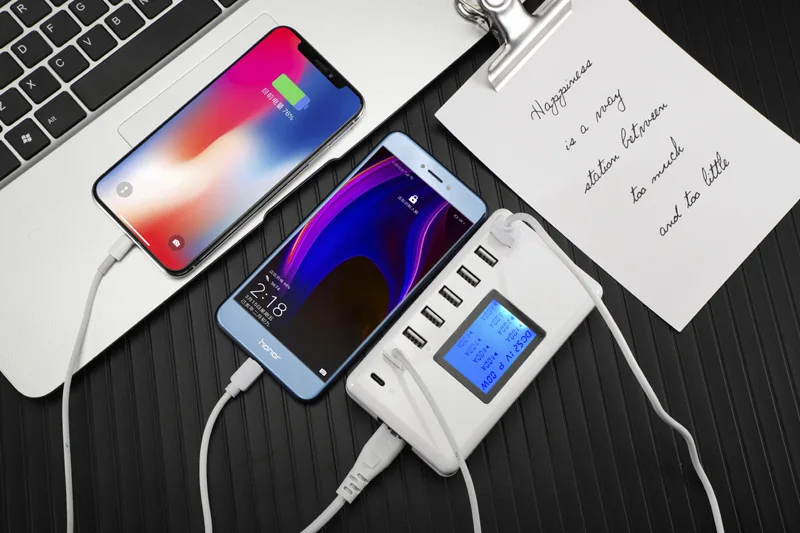 8 Порты Смарт USB Зарядное устройство EU US AU UK Зарядка для телефона планшета 8USB 5 V/2.4A TYPE-C для мобильного телефона Ipad pad Планшеты