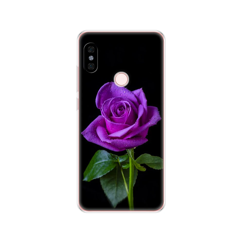 Dành Cho Xiaomi Redmi Note 6 Pro 6.26 ''Silicone Mềm Mại Ốp Lưng TPU Cho Xiaomi Redmi Note 6 Pro ốp Lưng Note6 Pro 6Pro Ốp Lưng Hoa xiaomi leather case design Cases For Xiaomi