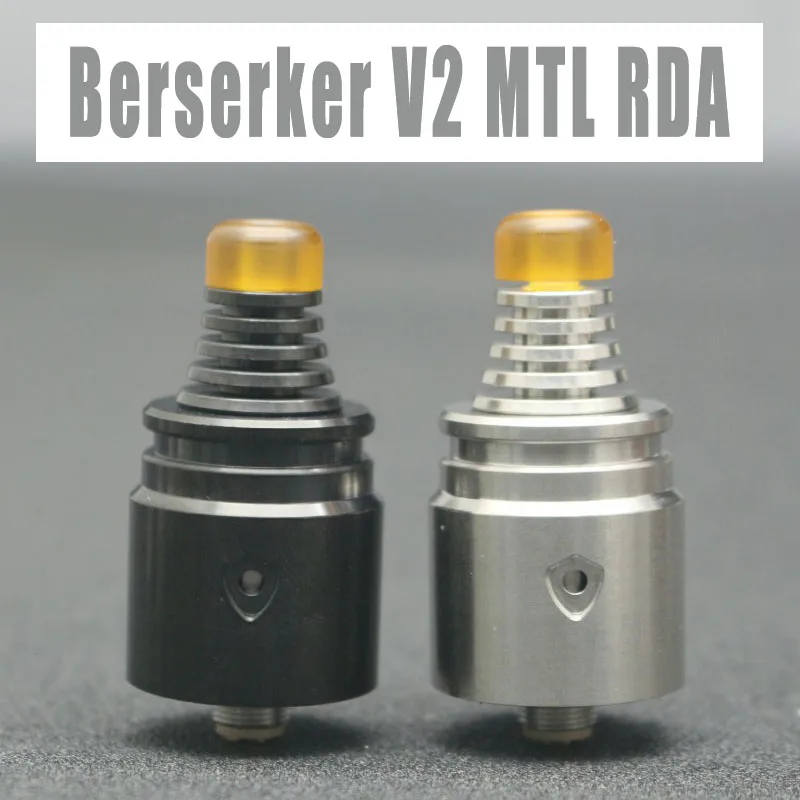 

Berserker V2 MTL RDA Tank With SS316 1.5ml 22mm BSKR V2 MTL RDA for Vape Mod / Mechanical / Squonk e-Cigarette