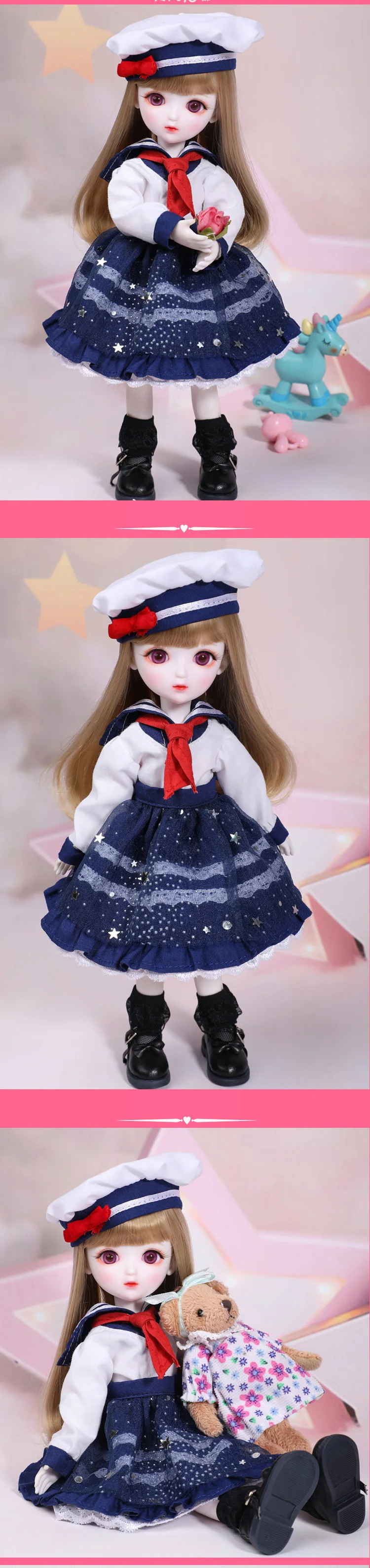 1/6 масштаб Обнаженная BJD Кукла Милый ребенок девочка BJD/SD смола фигурка кукла модель игрушка подарок. В комплект не входит одежда, обувь, парик A0148MURIEL YOSD